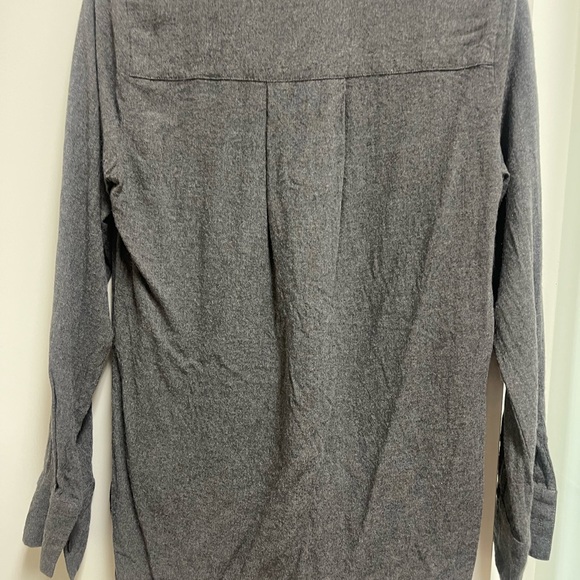 Bella Dahl Gray Twist Draped Front Long Sleeve Top XS - Picture 7 of 9